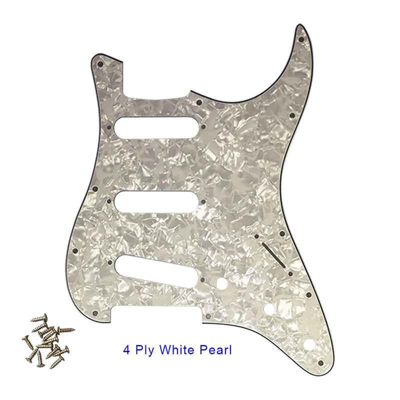 Pleroo 11 Отверстие под винт Гитара накладку для США/Мексика Fender Stratocaster Стандартный