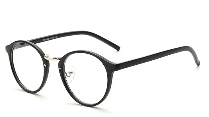 CCSPACE, классические круглые очки, оправа для мужчин и женщин, фирменный дизайн, оптические очки, модные очки, компьютерные очки 45377 - Цвет оправы: C2 matte black