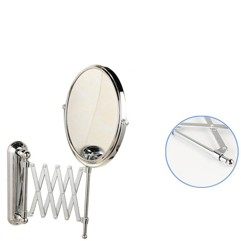 6 дюймов 3X увеличительное круглое настенное зеркало двусторонний выдвижной Ванная комната зеркала 360 градусов поворотный зеркало для макияжа