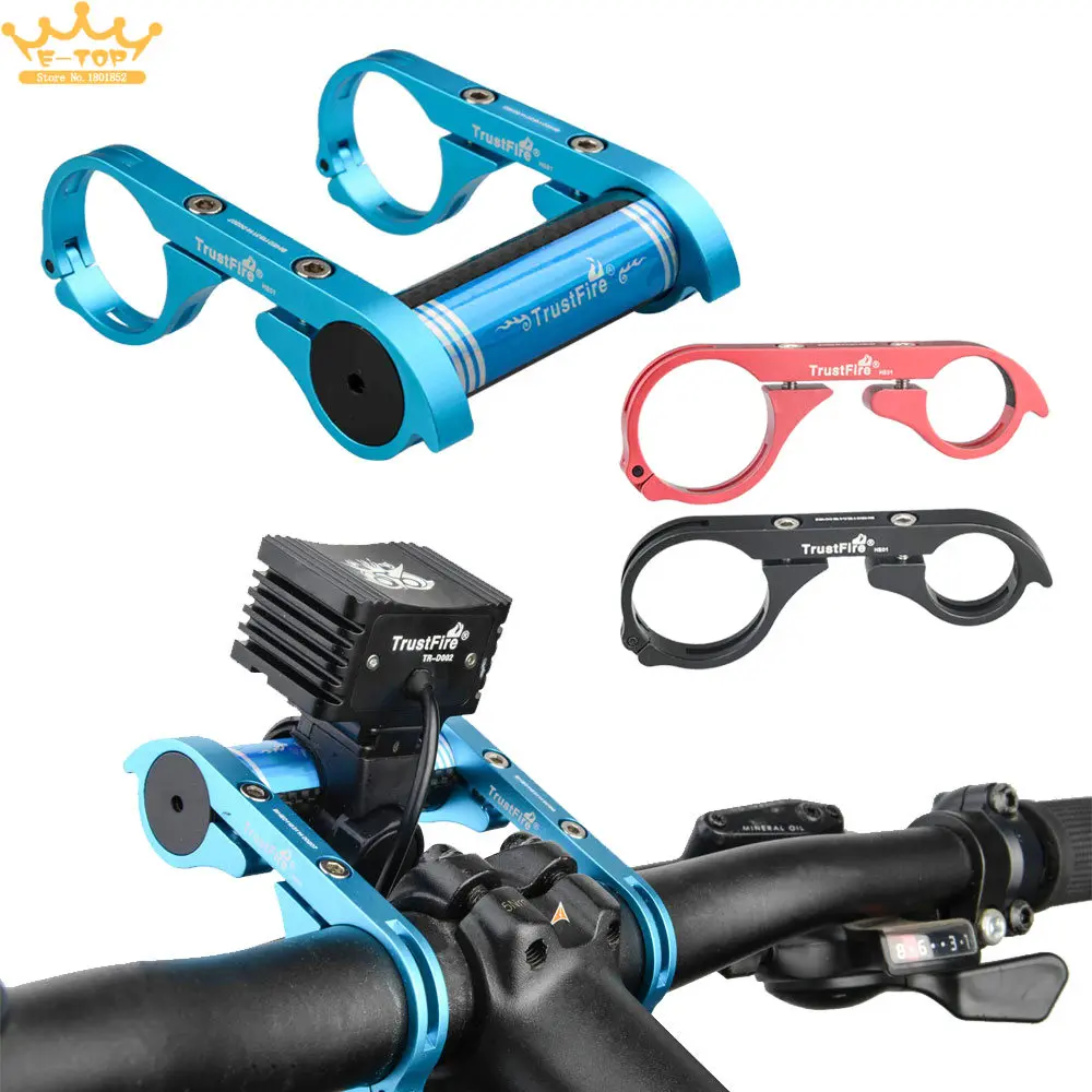 

TrustFire Carbon Fiber Lighthouse Bike Bicycle Handlebar Extender Extension Mount Bracket Holder for Flashlight
