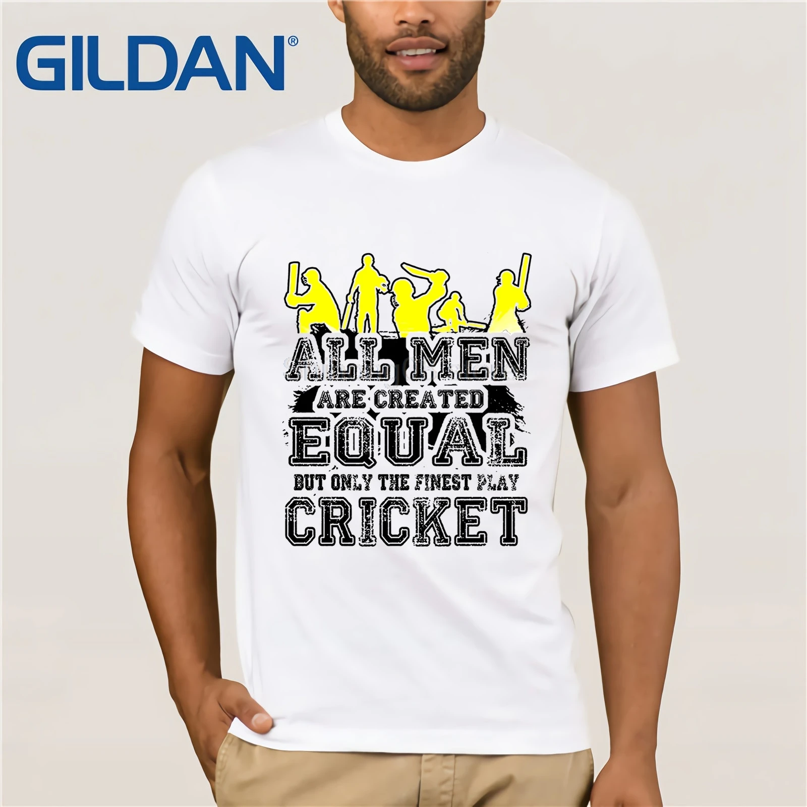 GILDAN الرجال كل الرجال هي خلق متساوية ولكن أروع تلعب الكريكيت تي شيرت جديد أزياء تي شيرت ملابس للرجال تي شيرت رجالي GILDAN الرجال كل الرجال هي خلق متساوية ولكن أروع تلعب الكريكيت تي شيرت جديد أزياء تي شيرت ملابس للرجال تي شيرت رجالي