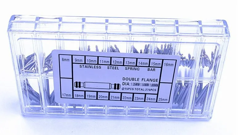 270 шт./компл. высокого качества Нержавеющая сталь Весна Бар& ремень ссылка Шпильки часы части