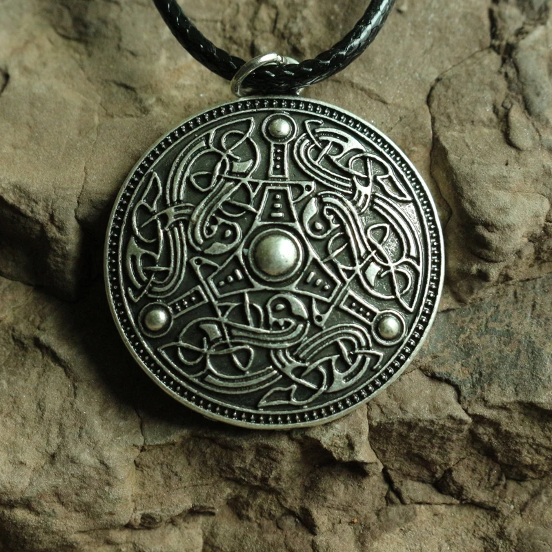 1ps Viking Age Disk Gotland скандинавские Ретро Подвеска для ожерелий амулет ручной работы в