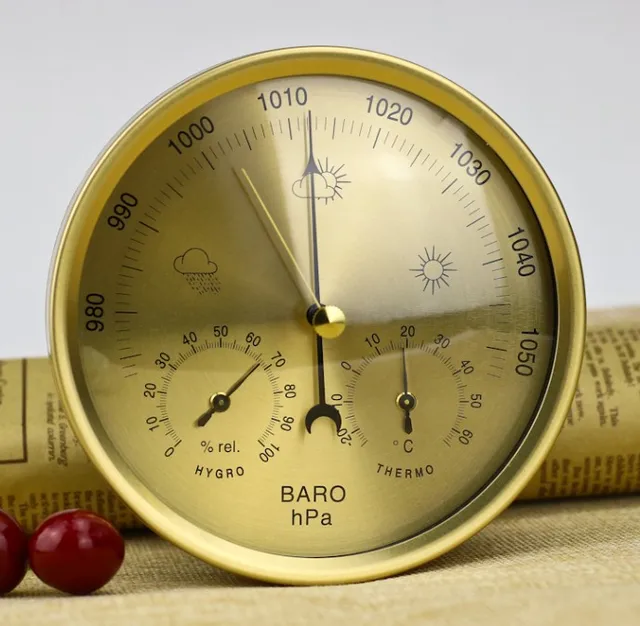 Hotsale 132mm Barometer Thermometer Wall mounted household thermometer
