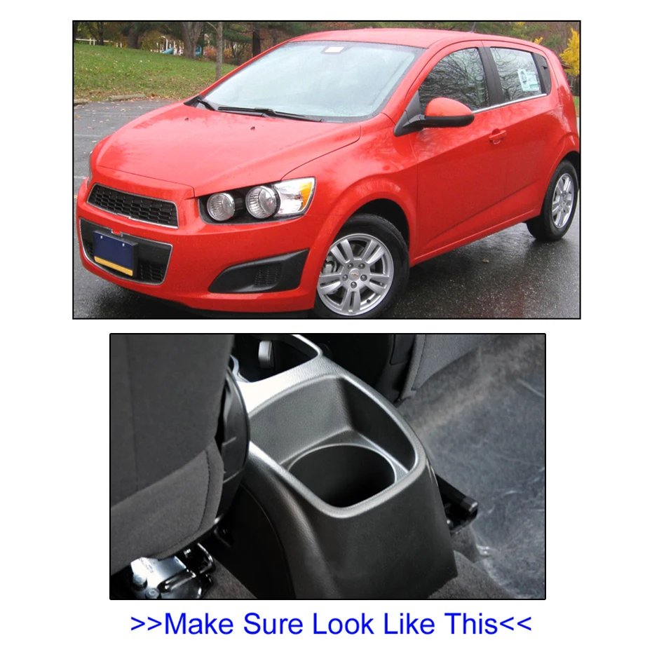 Подлокотник для Chevrolet Sonic / Aveo 2012 2018 ящик хранения центральной консоли вращающийся