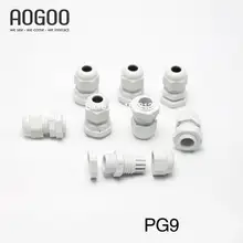 10 шт. PG9 4-8 мм кабель IP68 Водонепроницаемый нейлоновый Пластиковый кабель кабельный ввод Разъем