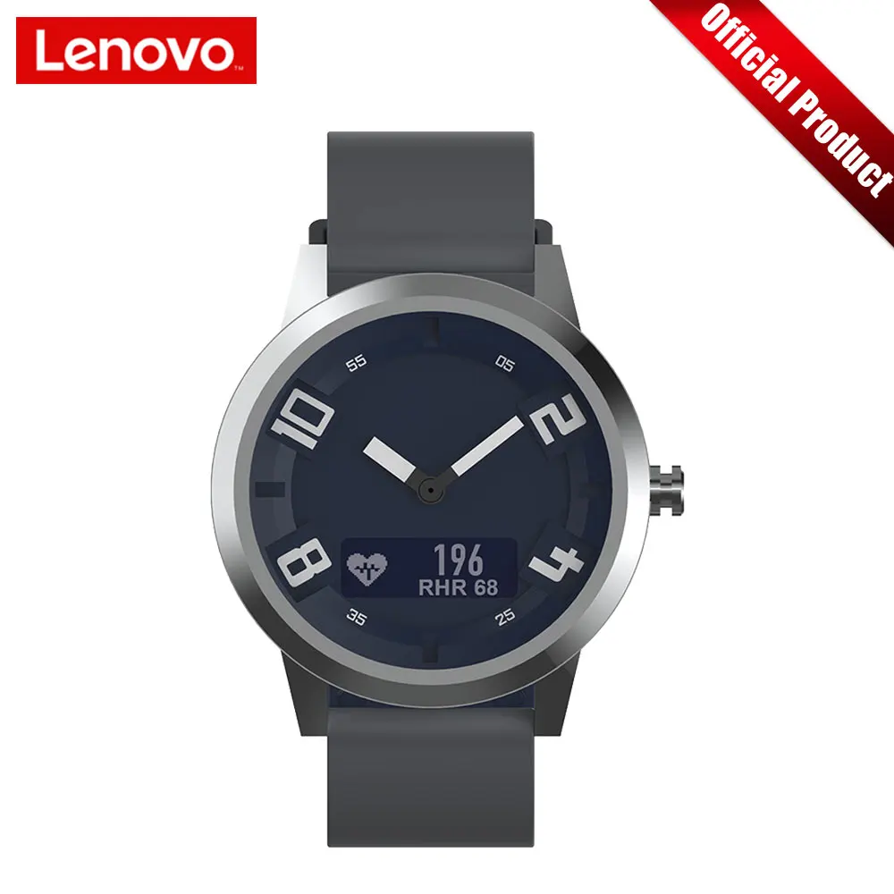 

Lenovo Bluetooth 5.0 Smart Watch Blood Pressure Heart Rate Real-Time Monitoring Smartwatch OLED Screen Silicone Wristwatch