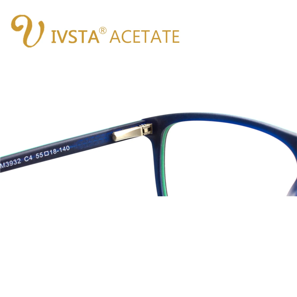 IVSTA деревянные очки ручной работы, мужские деревянные очки, квадратные очки для близорукости, оптические линзы, ацетатная оправа, большие, негабаритные