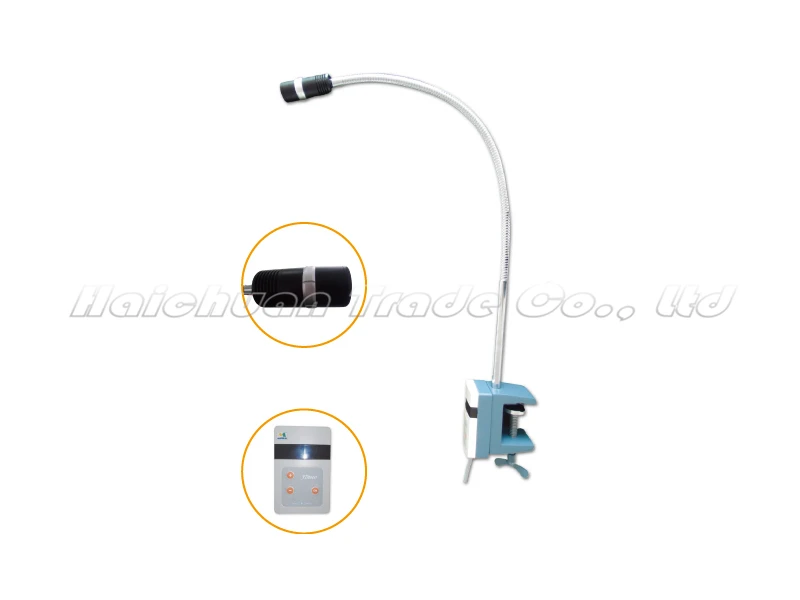 New JD1200J 12W Clip Type LED Shadowless Medical Exam Lamp Yellow Light