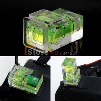 

2PCS 2 Axis Spirit Level Triple Bubble Camera Flash Hot Shoe With Tracking number