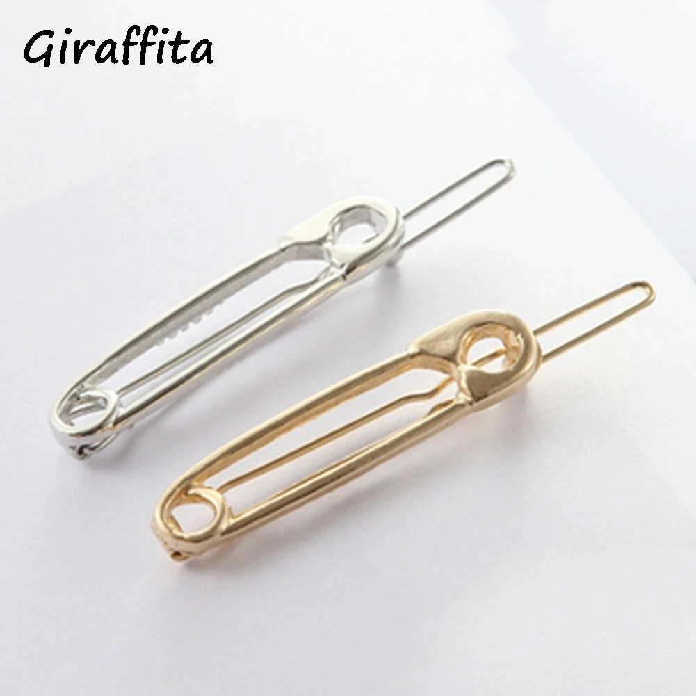 

Gold & Silver Plated Small Brooch Pin For Women Hair Clips Simple Hairpins Barrettes Jewelry Fashion Brooches