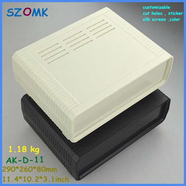 

plastic instrument enclosure control box (10 pcs) 290*260*80mm plastic enclosure for electronics plastic abs project enclosure