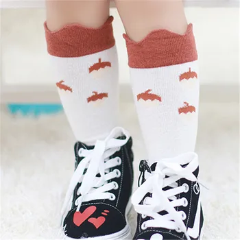 

Fashion Infants Kids Girl Boy Anti-slip Knee High cute funny Socks fashion women's socks casual meia dropshipping 40al19