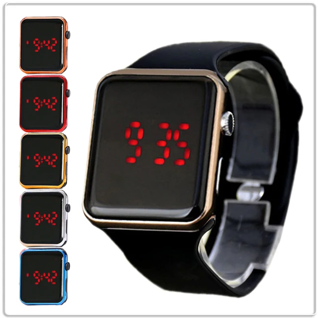 Silicone Kids Watches for Boys Girls Students Hot Colorful Fashion Square LED El Silicone Kids Watches for Boys Girls Students Hot Colorful Fashion Square LED El