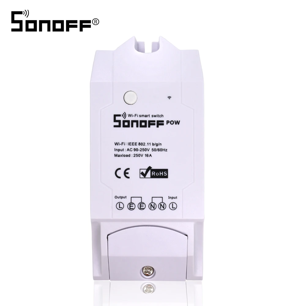 

ITEAD Sonoff Pow Wifi Switch Power Consumption Measurement Automation Module Wireless Controller Timer Real Timer for Smart Home