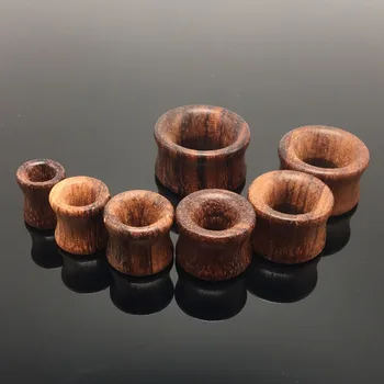 

Ear Expander Vintage Brown Natural Hand Carved Organic Wood Ear Tunnels Ear Gauges Ear Expanders Body Piercing Stretcher Jewelry