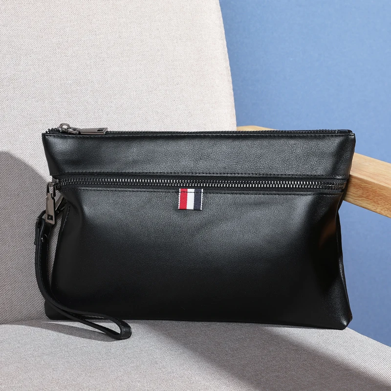 

Wmnuo Brand Men Wallet Clutch Bag Men Hand bag Genuine Leather Cowhide High Quality 2018 Fashion Casual Men Phone Bag Coin Purse