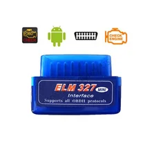 Elm327 мини V2.1 Автосканер Bluetooth OBD2 II сканер с диагностическим интерфейсом костюм для DOS Windows