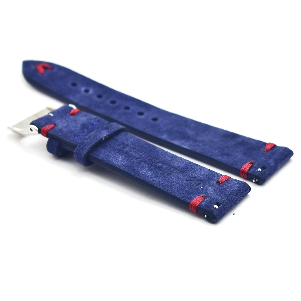 

Onthelevel Watchband Soft Calf Genuine Suede Leather Watch Strap 18mm 20mm 22mm Watch Band for Rolex_watch Accessories Wristband