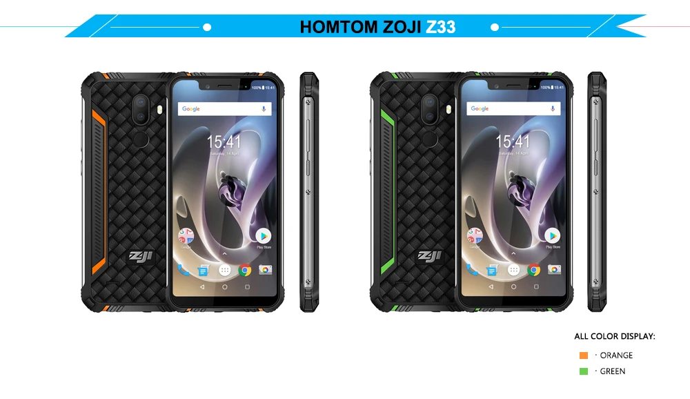 HOMTOM зоджи Z33 5 85 &quot19:9 IP68 Водонепроницаемый 4600 mAh OTG Мощность банк 4G смартфон MT6739 4