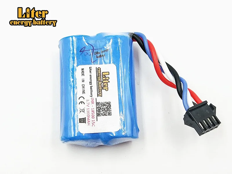 10 шт./лот 3,7 V 1300 mAH 15c литиевая батарея You di UDI001 лодки с дистанционным управлением дистанционного управления лодкой кольцо странно 960 4 P 18500