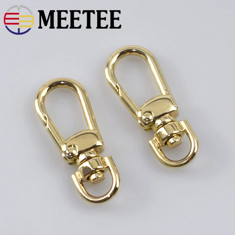 2PCS Meetee Replacement Luggage Clip buckle Paracord Metal Clasps Buckle For Purses Bag Hardware