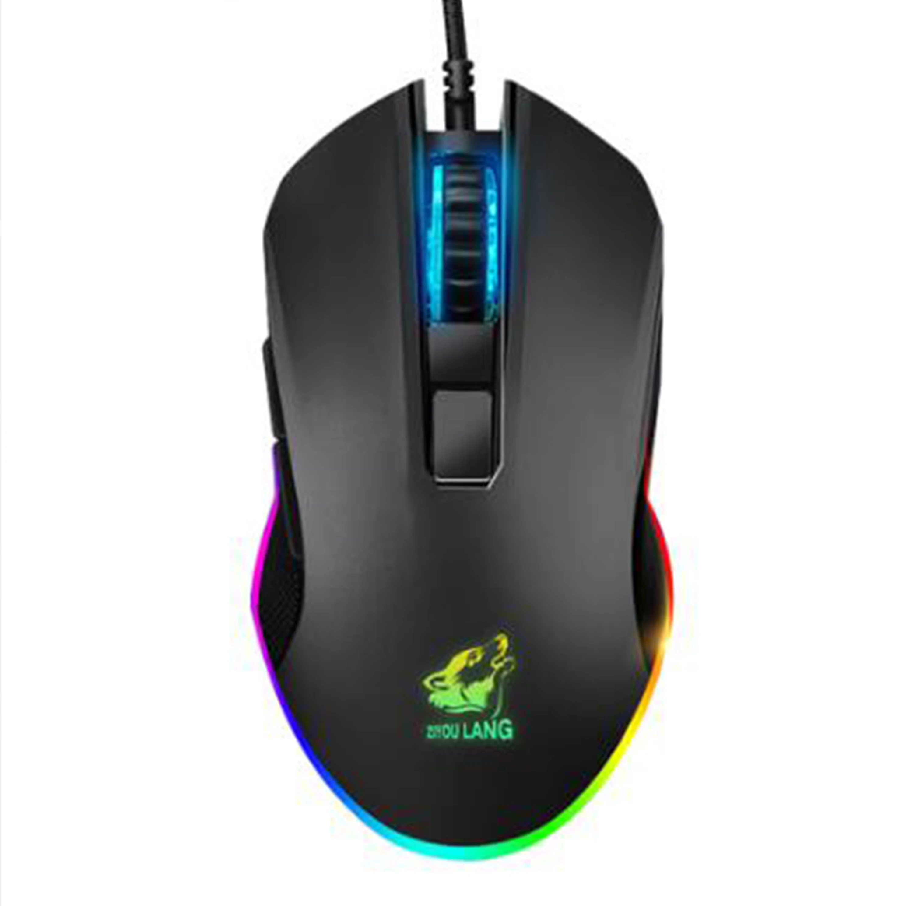 Игровая мышь RGB USB Проводная 6 кнопок 3200DPI оптическая компьютерная геймерская для