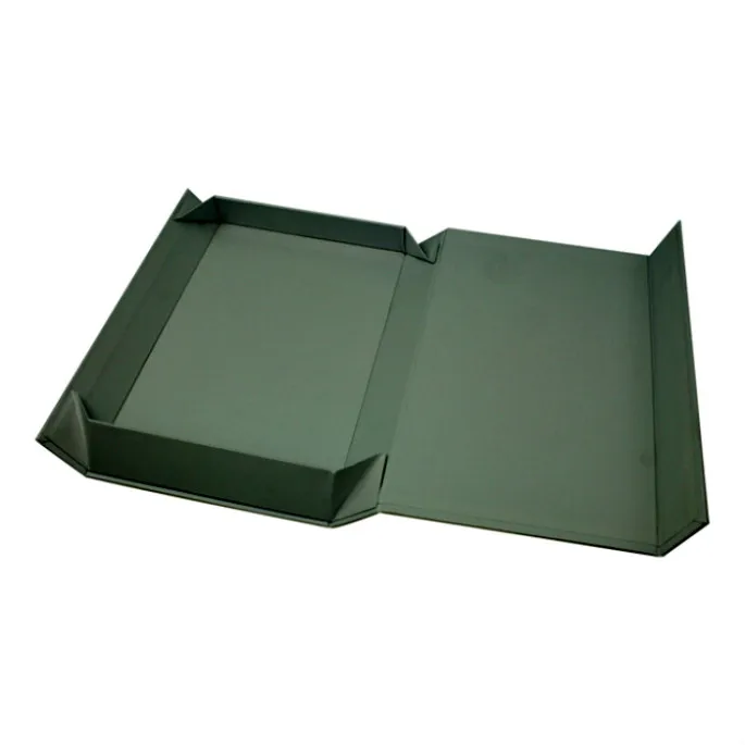 Глянцевая черная книга-форма отделка красота складной подарочная упаковка коробка хорошие коробки. BX2326