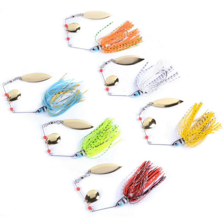 Spinnerbait Weight Metal Fishing Spoon Jigs Minnow Popper Skirt