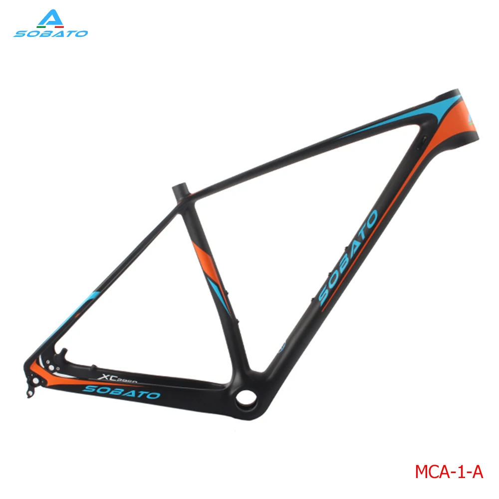 

SOBATO hot selling carbon bike frame glossy MCA design bsa/bb30 142*12MM cycling bike frame T800 carbon mtb 29er