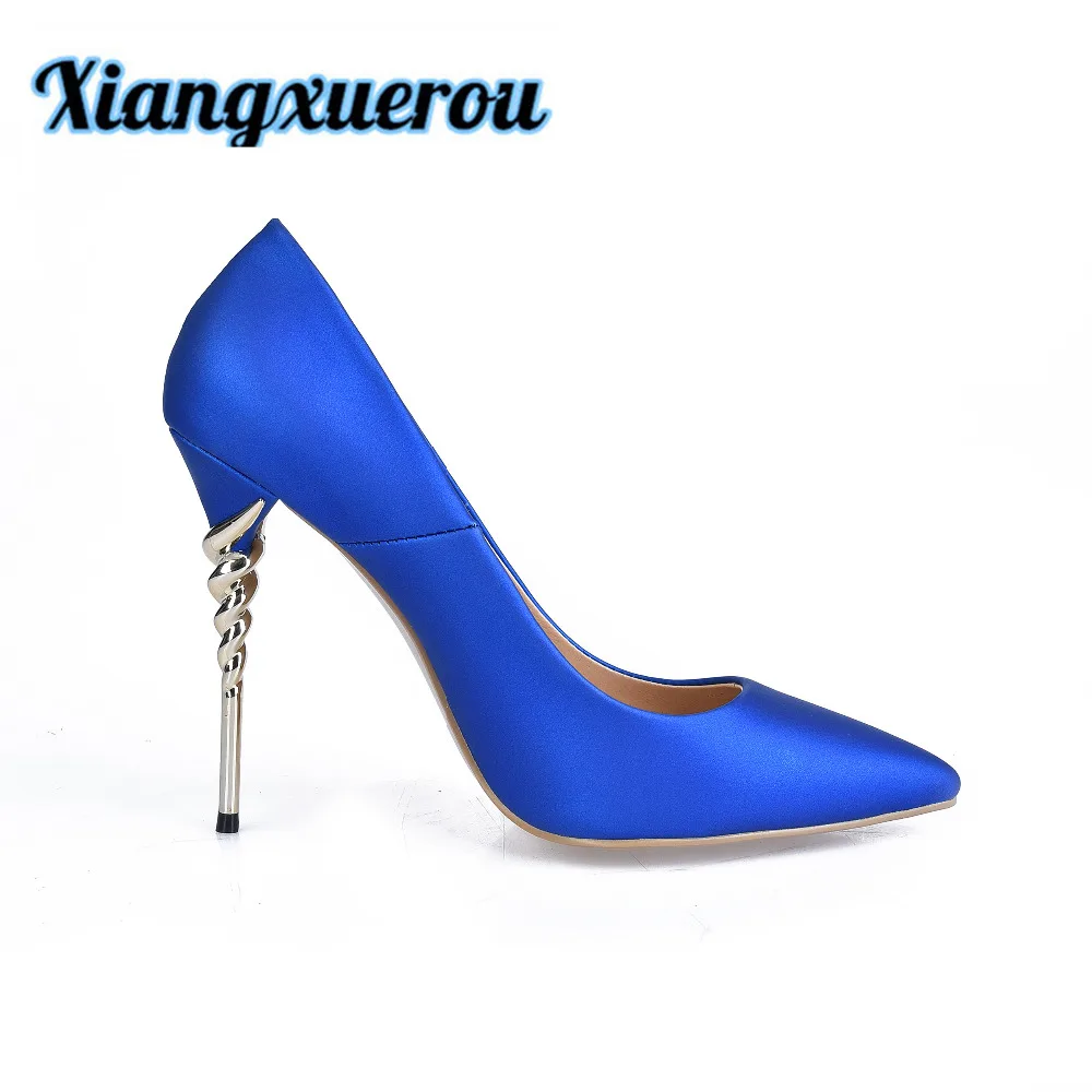 

Xiangxuerou 2018 Popular Pumps High Heels Women Pumps Sexy High Heels Shoes Women Pointed Toe Thin Heel Ladies Wedding Shoes