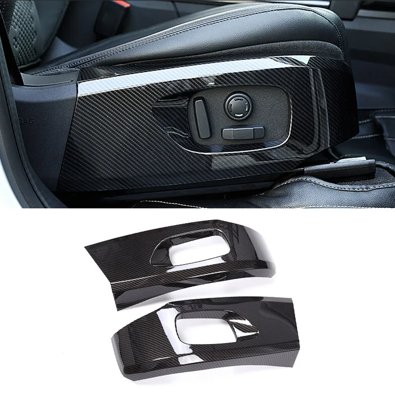 

Carbon Fiber Style ABS Plastic Sear Decoration Cover Trim For Land Rover Discovery Sport Auto Parts 2015 2016 2017