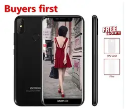 2018 Новый Doogee X70 Смартфон Android 8,1 19:9 5,5 "FHD 4000 мАч MTK6580 4 ядра 2 ГБ Оперативная память 16 ГБ Встроенная память face ID 8MP мобильный телефон 3G