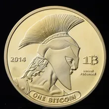 Позолоченные Titan памятные монеты BTC Биткойн Коллекционная Коллекция физическая антикварная имитация дома вечерние украшения
