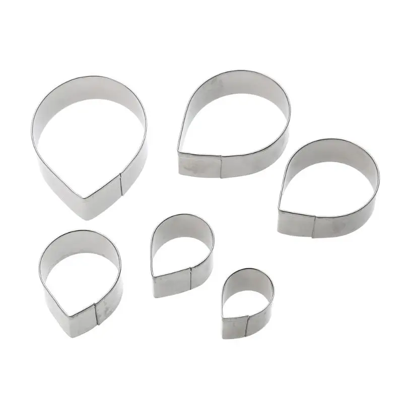 

6pcs/set Cake Mold Stainless Steel Cake Fondant Molds Rose Flower Cutters Tools Bakeware Cake Tool
