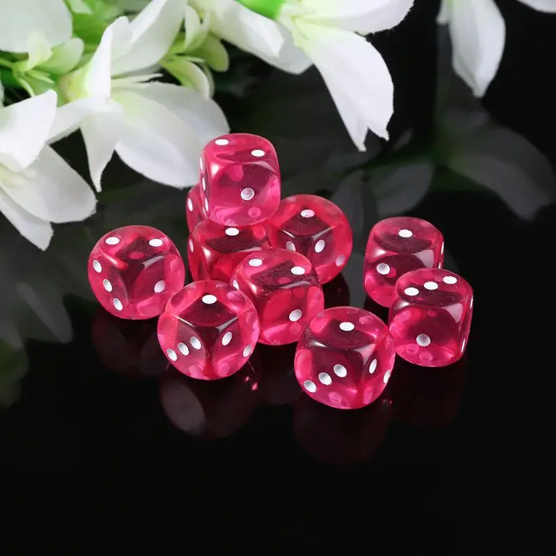 10 шт./компл. 16 мм D3 шесть сторонняя кубики бусины для подземелья и дракон D& ролевые поли рабочего стола ролевых игр