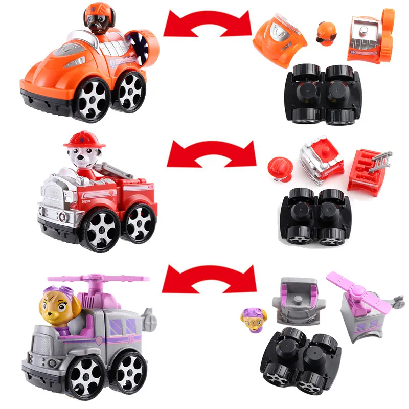 

Paw Patrol dog Canine vehicle Toy Patrulla Canina Action Figures Juguetes Children Toy Chase Ryder Everest Figures Free Deliver