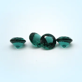 

5A Quality 1.0~1.5mm Round Cut Dark Green Nano Stone For Wax Setting 500pcs/lot Emeral Green Nano Synthetic Gems For Jewelry