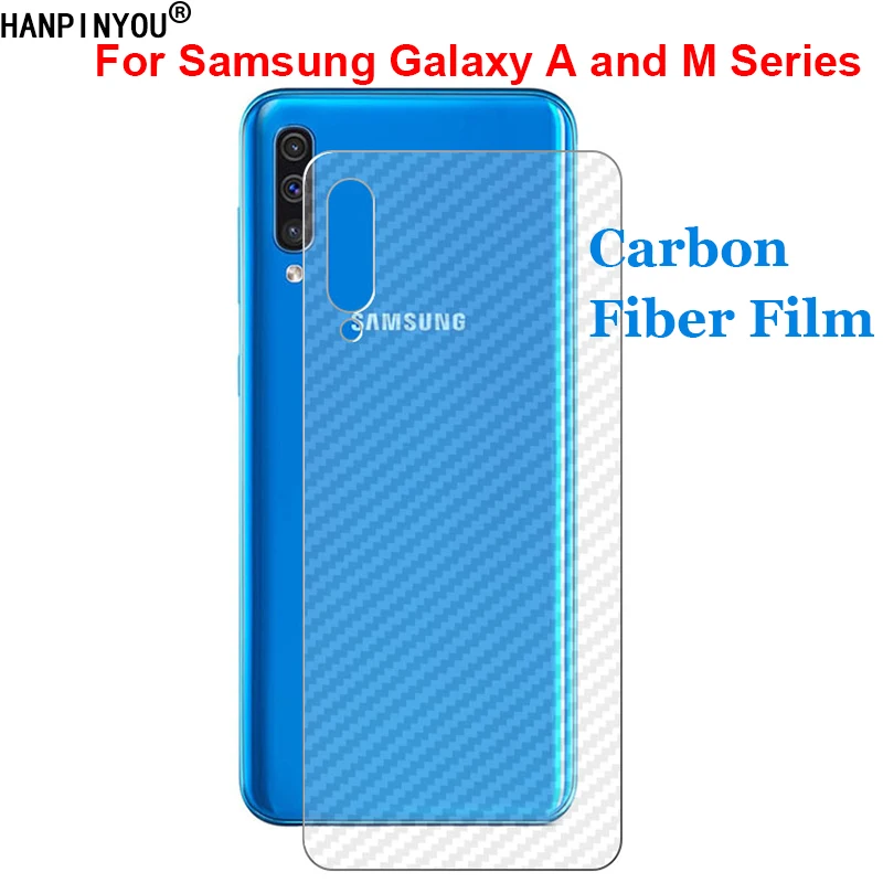 Для Samsung Galaxy A50 A10 A20 A30 A40 A70 A80 M10 M20 M30 A60 3D углеродное волокно задняя пленка защита