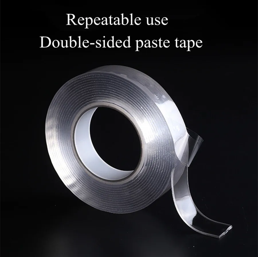 

Reusable Convenience Grip Tape Strong Adhesion Life Magic Tape Seamless Traceless Transparent Universal Nano Adhesive Tapes