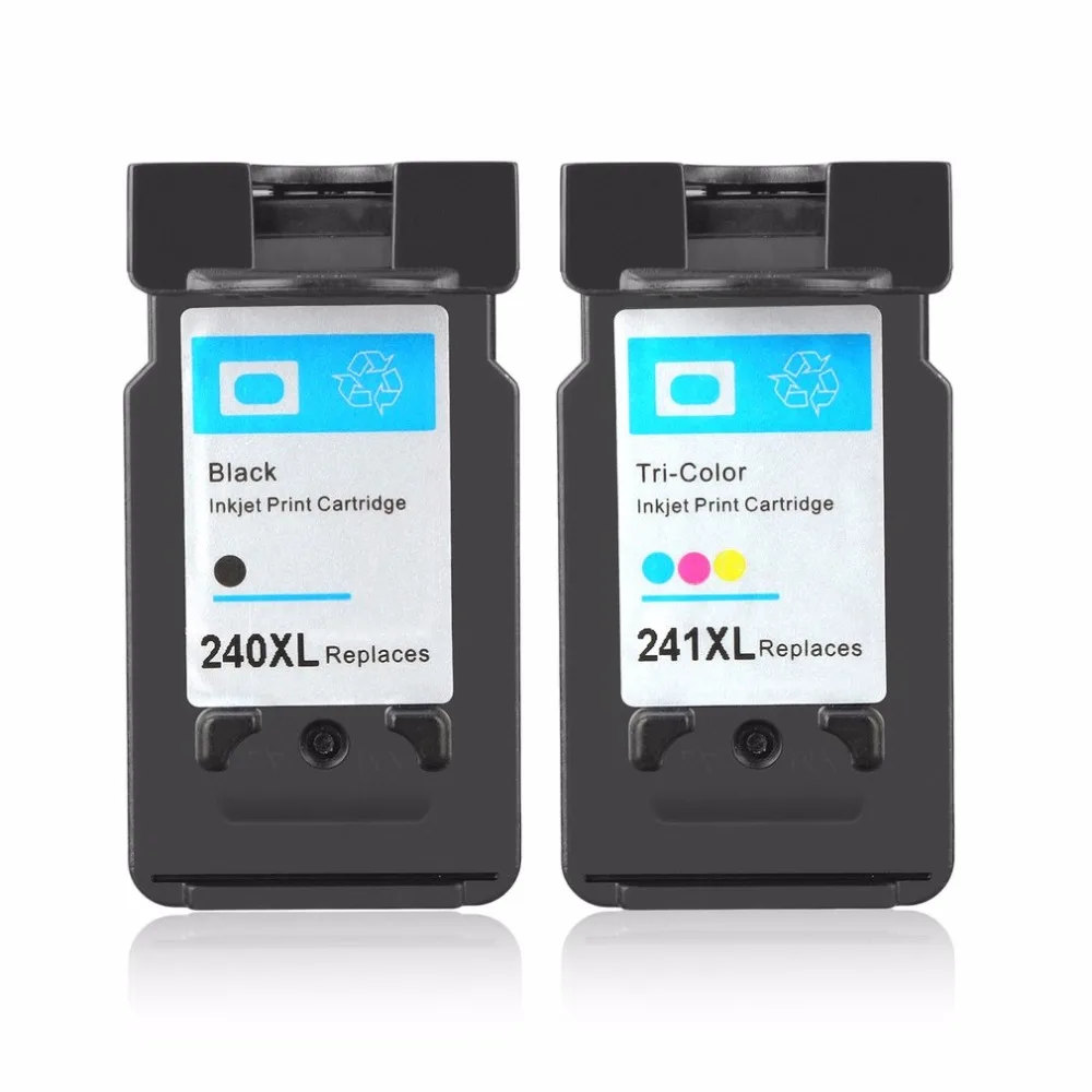 2Pcs PG 240XL For Canon 240 and 241 Ink Cartridges for Canon Pixma