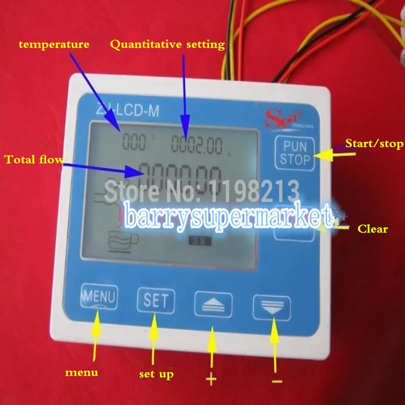 G" воды расходомером Сенсор счетчик индикатор контроллера ЖК-дисплей Дисплей+ FS400A потока Сенсор метр+ электромагнитный клапан датчик DN25