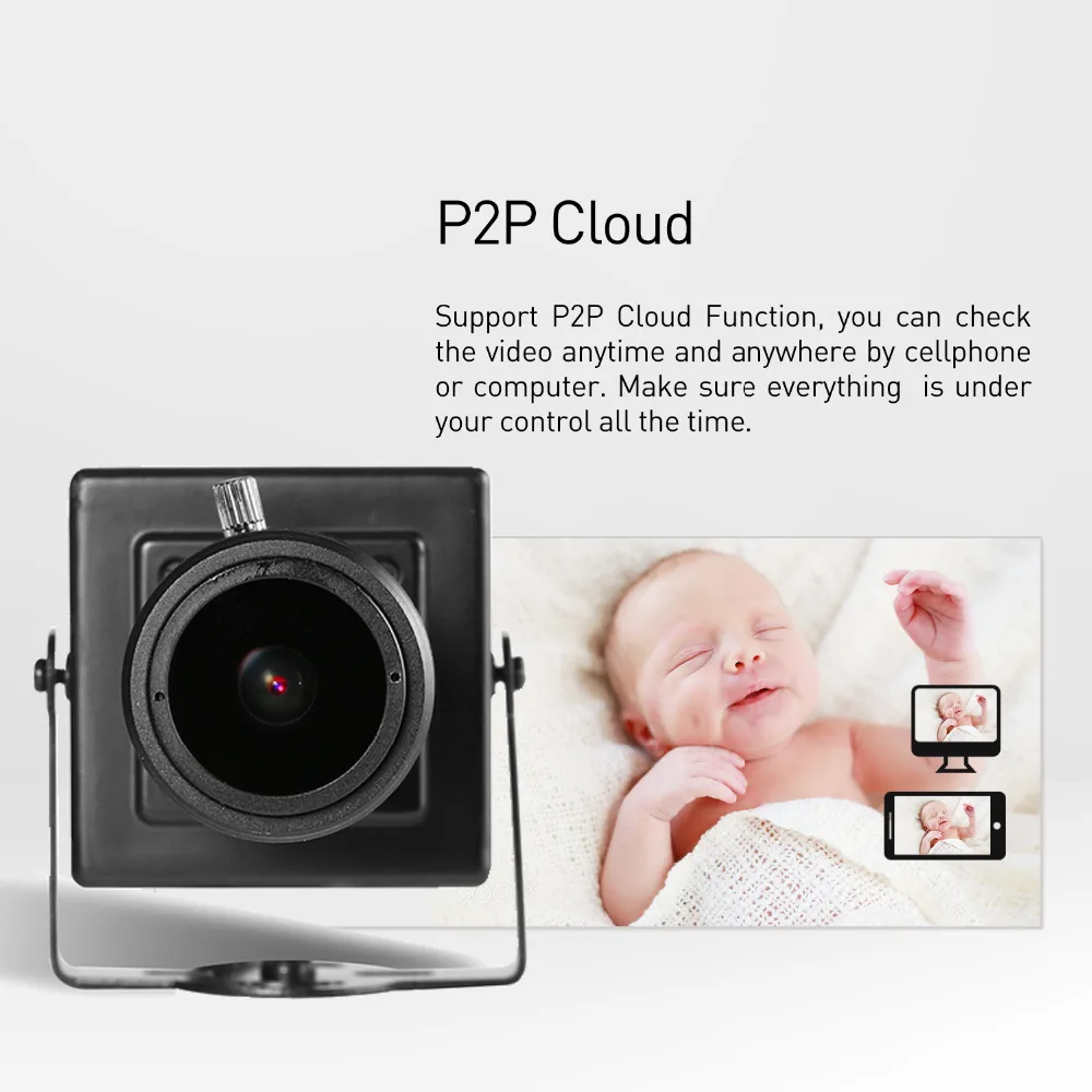 H.265 HD 1080P 2 8 12 мм ручной зум домашняя IP камера 2.0MP мини тип безопасности