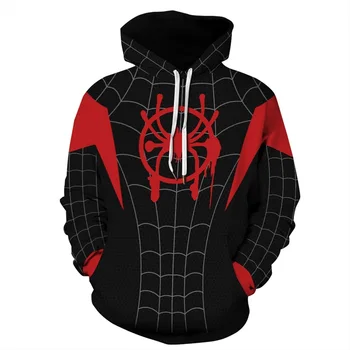 

S-5XL 3d Hoodies Sweatshirt Spider Print Superhero Cosplay Pullover Men Women Unisex Tracksuit Casual Autumn Winter Outfits