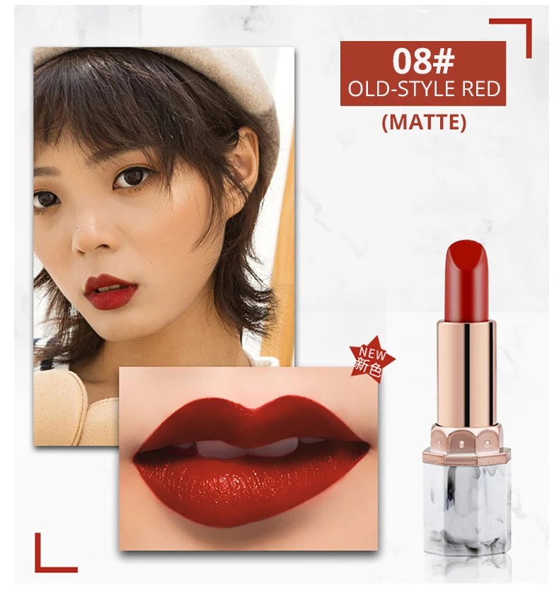 12 color marble Moisturizing matte lipstick (12)