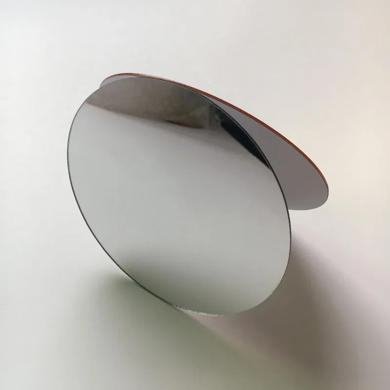 10 piezas de diámetro 100x1mm espejos de pared acrílicos pegatinas de hoja redonda plástico PMMA vidrio Hotel lente decorativa Miroir mural de Plak