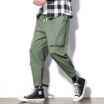 

M-5XL 2019 Spring Track Pants Men Sweatpants Mens Joggers Pants Cargo Camo Tactical Harem Steampunk Trousers