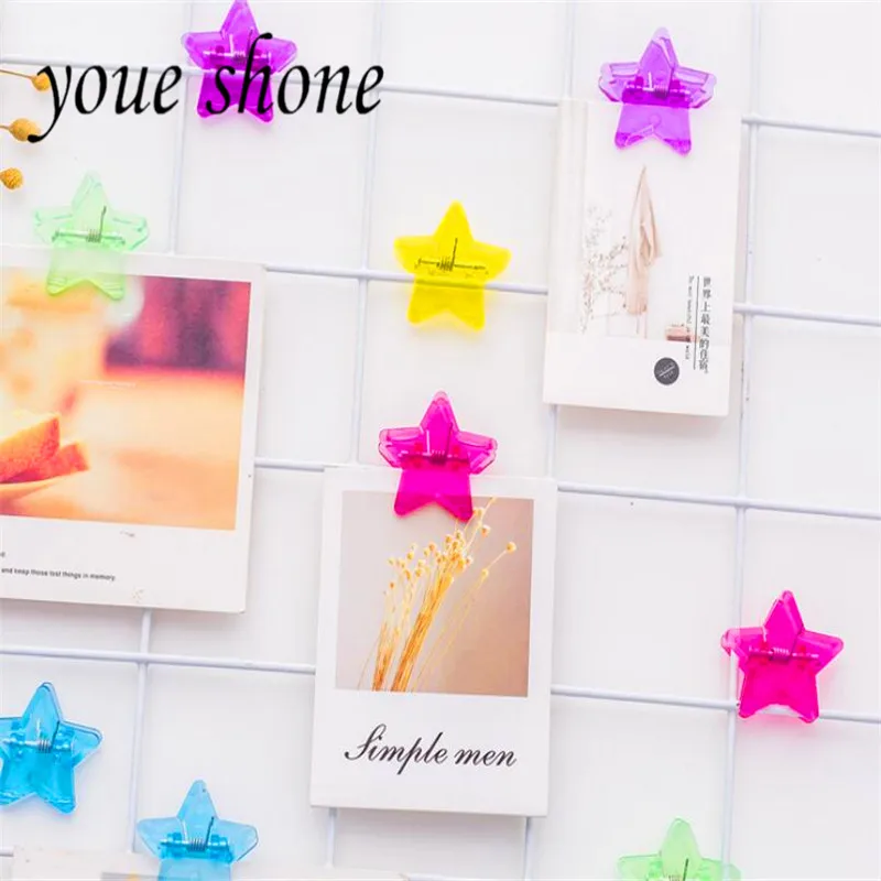 Youe shone 5 шт./лот/партия креативная прозрачная пятиконечная звезда клипса