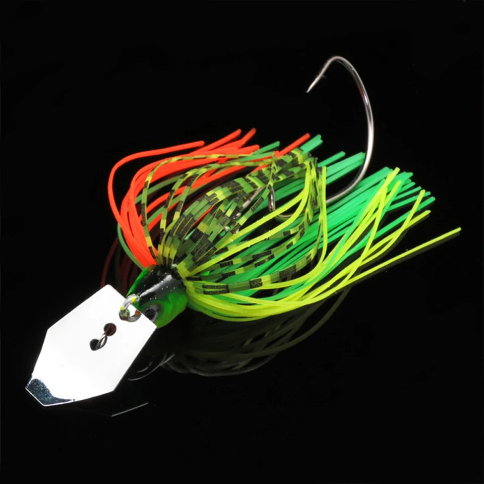 

1PCS Buzz Bait Fishing Lure Lead head Metal Spoons Spinner Bait Crank Hook 10g 70mm Spinner Buss Tackle Accessories