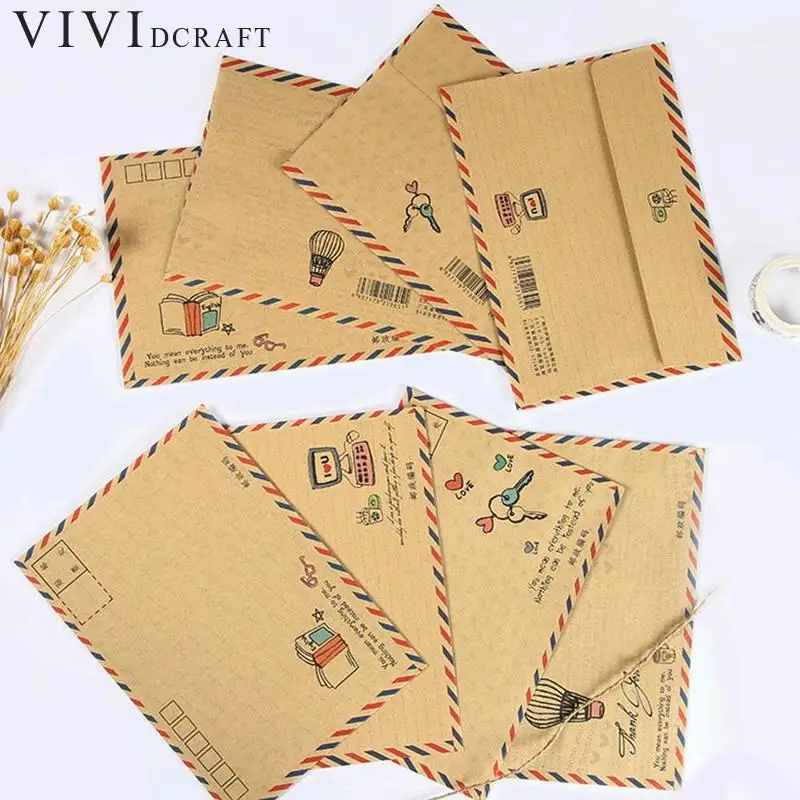 8 шт./упак. Винтажный конверт открытка письмо канцелярская бумага AirMail винтажные